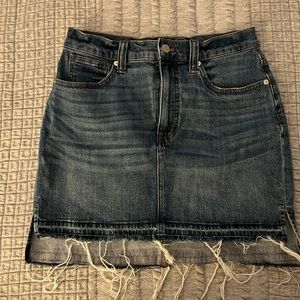 Madewell Step Hem Jean Skirt